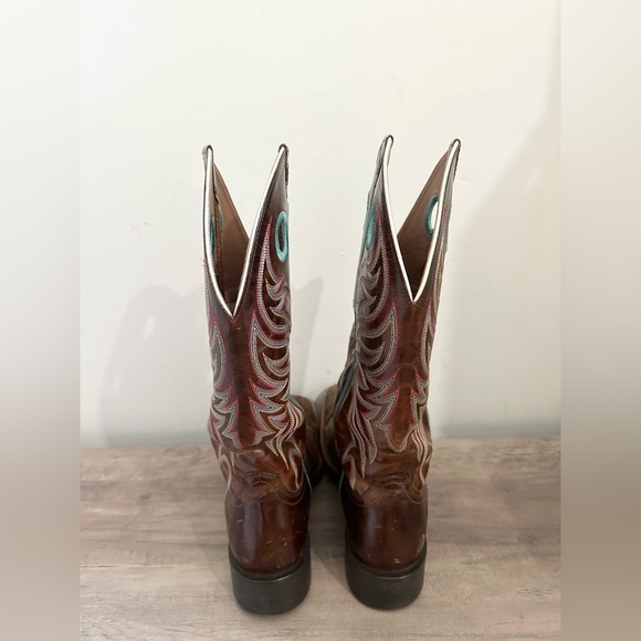 ARIAT Round Up Ryder Western Boots Sassy Brown Women's Size 8 B - Picture 5 of 8